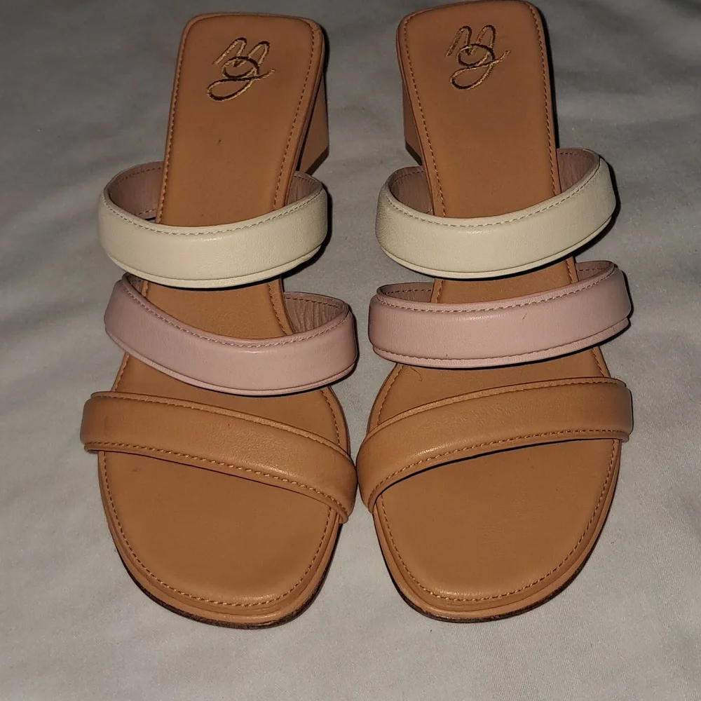 Mansur Gavriel Bombato‎ Colour-block Leather Sandals.  Womans Size 38/US 8.